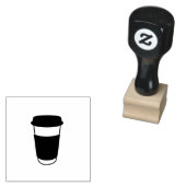 Koffiekopje voor loyaliteitskaarten Eenvoudig Rubberstempel (Gestempeld)