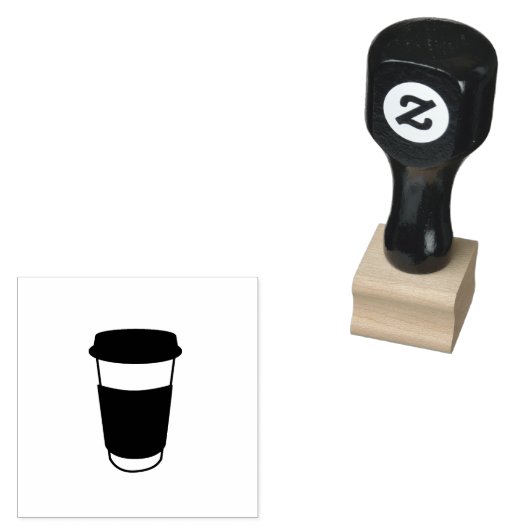 Koffiekopje voor loyaliteitskaarten Eenvoudig Rubberstempel (Gestempeld)