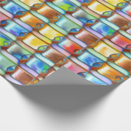 Koffiekopje Wand Waterverf Patroon Cadeaupapier