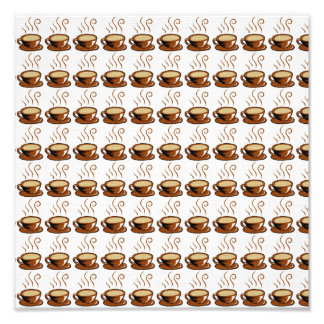 Koffiekopjes Achtergrond Foto Afdruk