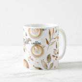 Koffiekopjes Bladeren Koffiemok (Voorkant rechts)