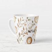 Koffiekopjes Bladeren Latte Mok (Linkerhoek)