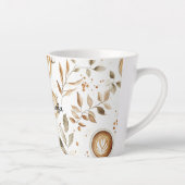 Koffiekopjes Bladeren Latte Mok (Rechts)