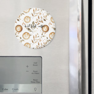 Koffiekopjes Bladeren Magneet