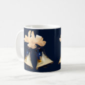 Koffiekopjes Blauw Kerst Klinkende Bellen Koffiemok (Voorkant links)