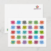 Koffiekopjes Briefkaart (Voorkant / Achterkant)