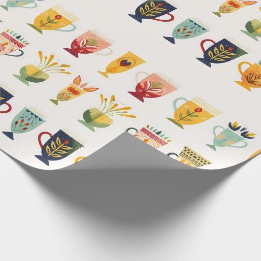 Koffiekopjes Cadeaupapier (Hoek)