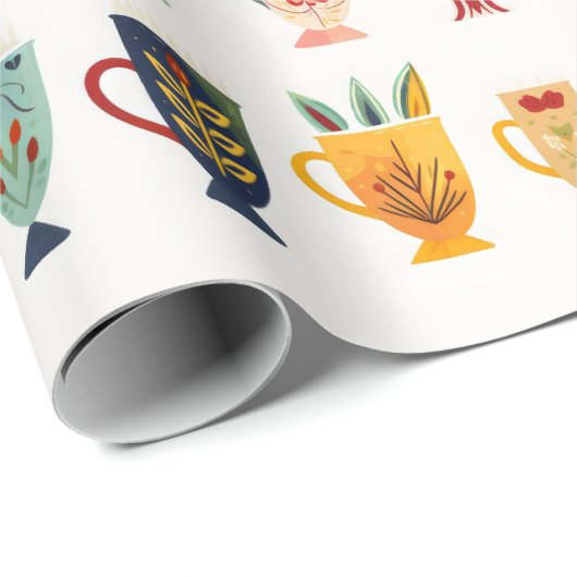 Koffiekopjes Cadeaupapier (Rol Hoek)