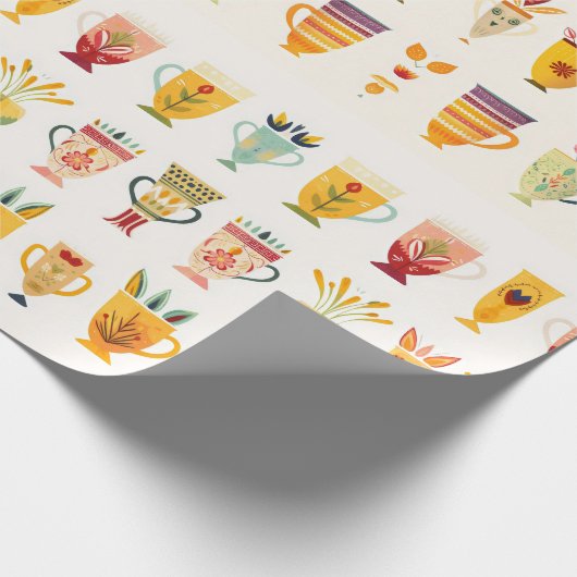 Koffiekopjes Cadeaupapier (Hoek)