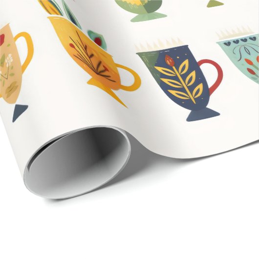 Koffiekopjes Cadeaupapier (Rol Hoek)