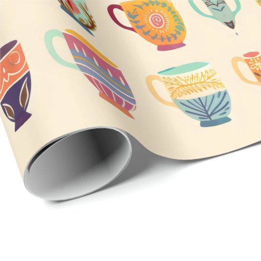 Koffiekopjes Cadeaupapier (Rol Hoek)