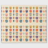 Koffiekopjes Cadeaupapier (Vlak)