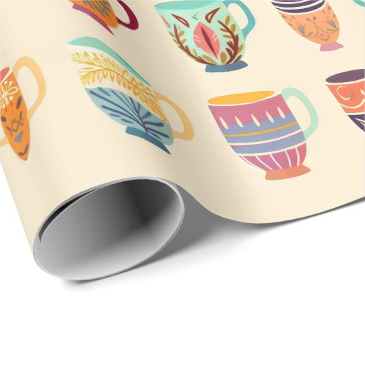 Koffiekopjes Cadeaupapier (Rol Hoek)