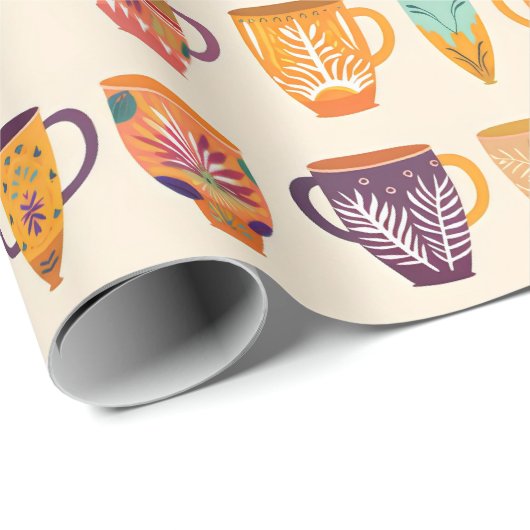 Koffiekopjes Cadeaupapier (Rol Hoek)