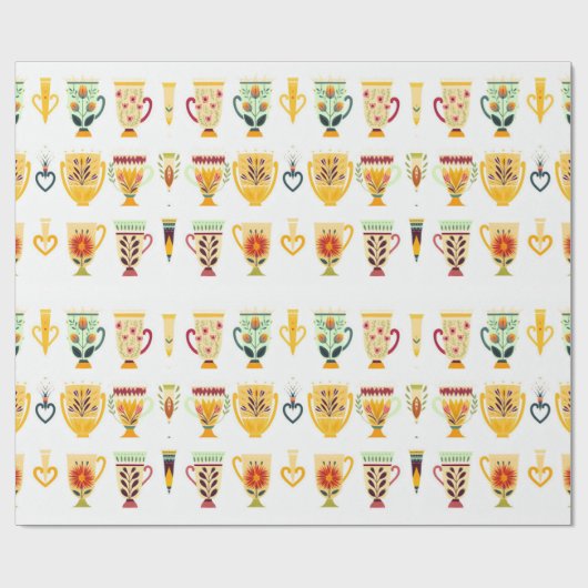 Koffiekopjes Cadeaupapier (Vlak)