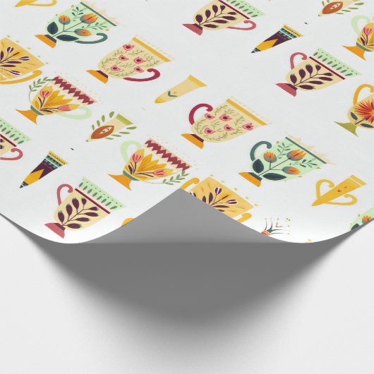 Koffiekopjes Cadeaupapier (Hoek)