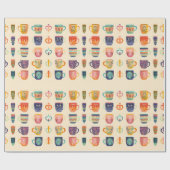 Koffiekopjes Cadeaupapier (Vlak)