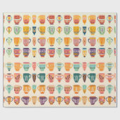 Koffiekopjes Cadeaupapier (Vlak)