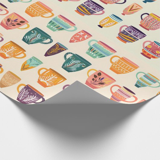 Koffiekopjes Cadeaupapier (Hoek)