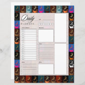 Koffiekopjes dagelijkse planner (Voorkant / Achterkant)