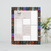 Koffiekopjes dagelijkse planner (Staand voorkant)