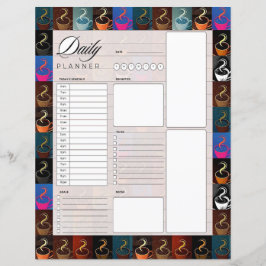 Koffiekopjes dagelijkse planner