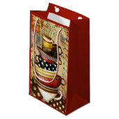 Koffiekopjes Divine Gift Bag Klein Cadeauzakje (Voorkant Gekanteld)