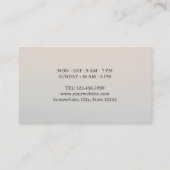 Koffiekopjes Elegante Zilveren Cafe Klant Klantenkaartje (Achterkant)