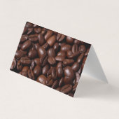 Koffiekopjes en bloemen visitekaartje (Achterkant)