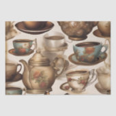 Koffiekopjes en potten / Decoupage Tissuepapier (Voorkant)