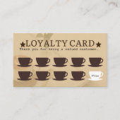 Koffiekopjes Klantenkaartje (Voorkant)