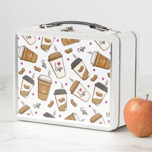 Koffiekopjes, koffiebonen, koffieliefhebber, harte (In situ)