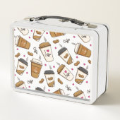 Koffiekopjes, koffiebonen, koffieliefhebber, harte (Achterkant)