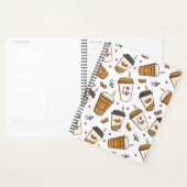 Koffiekopjes, koffiebonen, koffieliefhebber, harte planner (Display)