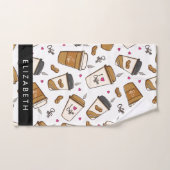 Koffiekopjes, koffiebonen, koffieliefhebber, Jouw  Bad Handdoek (Handdoek)