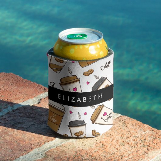 Koffiekopjes, koffiebonen, koffieliefhebber, Jouw  Blikjeskoeler (Insitu Zwembad)