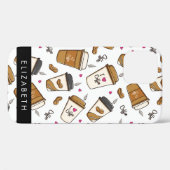 Koffiekopjes, koffiebonen, koffieliefhebber, Jouw Case-Mate iPhone Case (Achterkant (horizontaal))