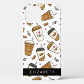 Koffiekopjes, koffiebonen, koffieliefhebber, Jouw Case-Mate iPhone Case (Achterkant)