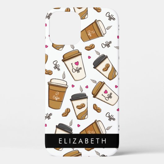 Koffiekopjes, koffiebonen, koffieliefhebber, Jouw Case-Mate iPhone Case (Achterkant)