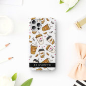 Koffiekopjes, koffiebonen, koffieliefhebber, Jouw Case-Mate iPhone Case