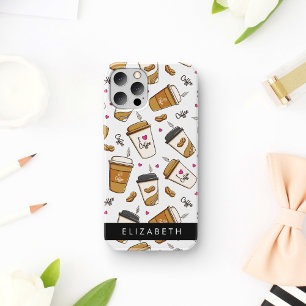 Koffiekopjes, koffiebonen, koffieliefhebber, Jouw Case-Mate iPhone Case