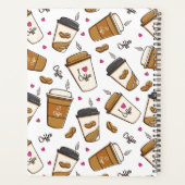 Koffiekopjes, koffiebonen, koffieliefhebber, Jouw  Planner (Achterkant)