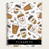Koffiekopjes, koffiebonen, koffieliefhebber, Jouw  Planner (Voorkant)
