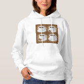 Koffiekopjes met bonen en chocolade hoodie (Voorkant)