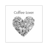 Koffiekopjes met Hart en Crème Rubberstempel (Afrduk)