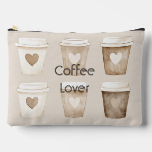Koffiekopjes met hartvorm en room etui