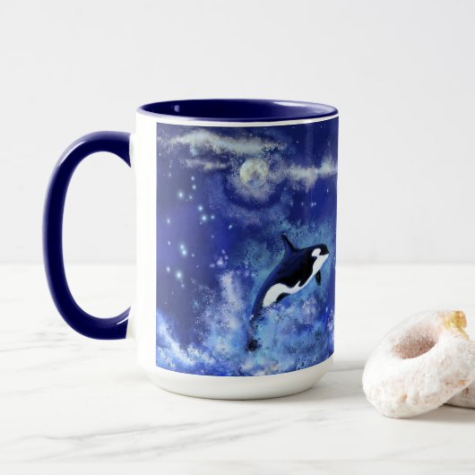 Koffiekopjes met orka's mok (Met donut)