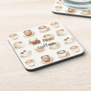 Koffiekopjes met room bier onderzetter