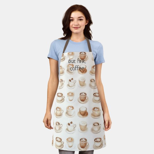 Koffiekopjes met room schort (Gedragen)