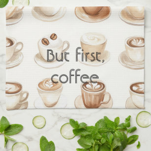 Koffiekopjes met room theedoek